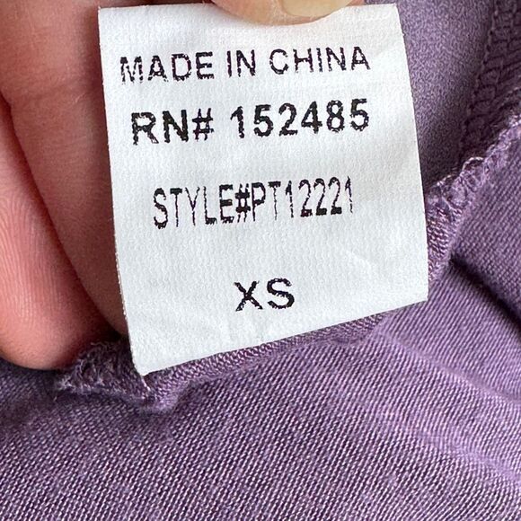 Papermoon Purple V-Neck Cap Flutter Sleeve Blouse Top Size XS - Picture 6 of 6